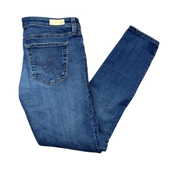 AG Adriano Goldschmied 30R The Leggign Ankle Skinny Destructed Jeans - Picture 1 of 8
